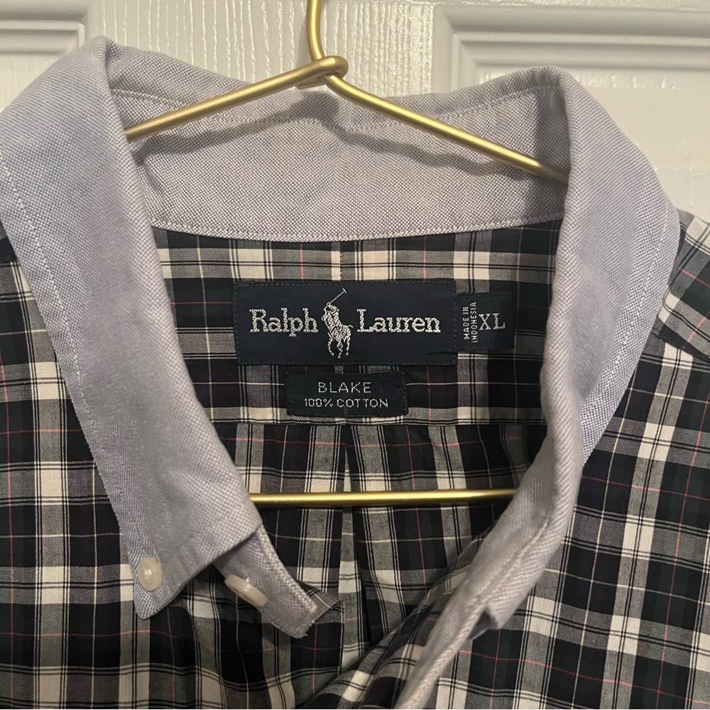 Lauren Blake Plaid Button-Down (Men’s XL) - Picture 2 of 5